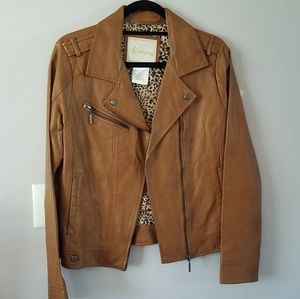 Faux leather jacket
